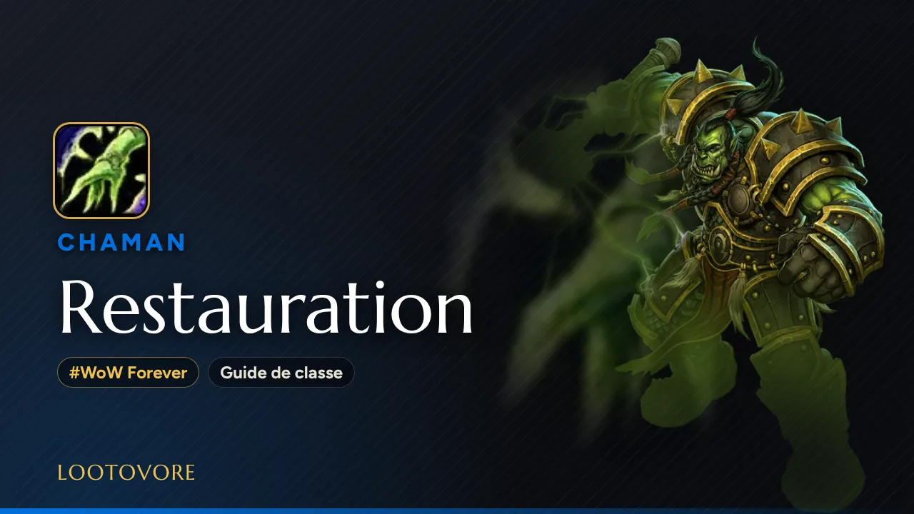 LOOTOVORE Guides WoW – Illustration du guide Chaman Restauration WoW Forever
