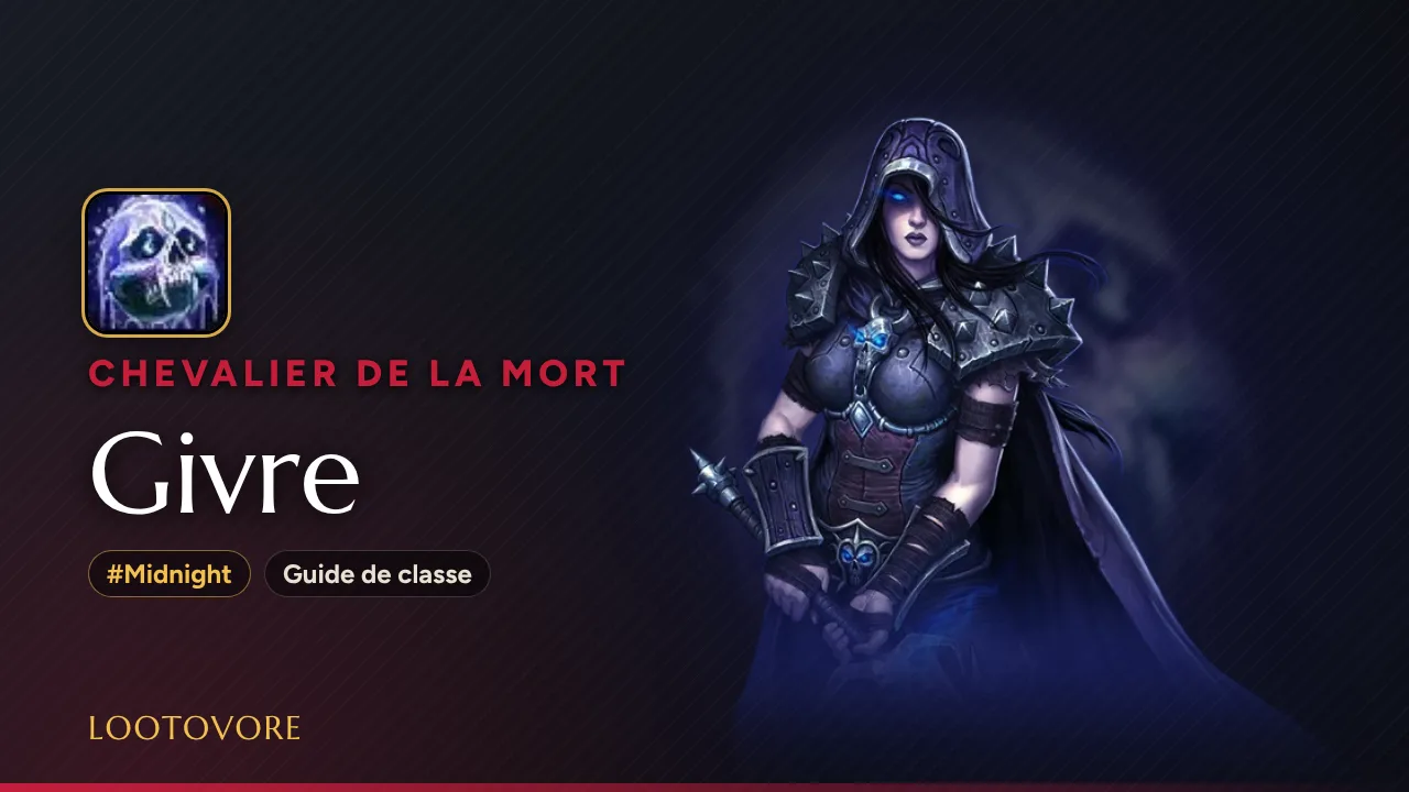 LOOTOVORE Guides WoW – Illustration du guide Chevalier de la mort Givre Midnight