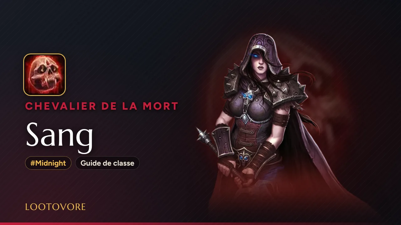 LOOTOVORE Guides WoW – Illustration du guide Chevalier de la mort Sang Midnight