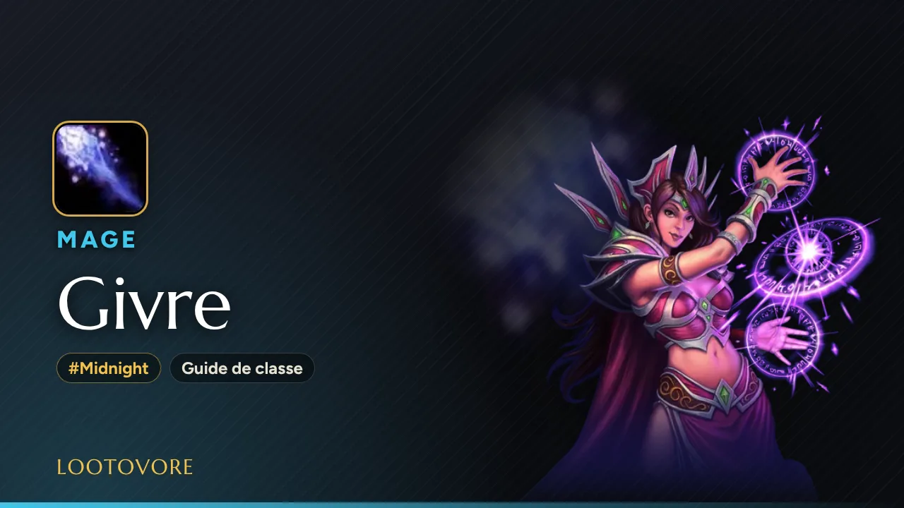 LOOTOVORE Guides WoW – Illustration du guide Mage Givre Midnight