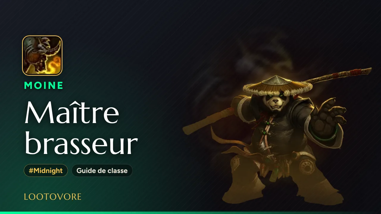 LOOTOVORE Guides WoW – Illustration du guide Moine Maître brasseur Midnight
