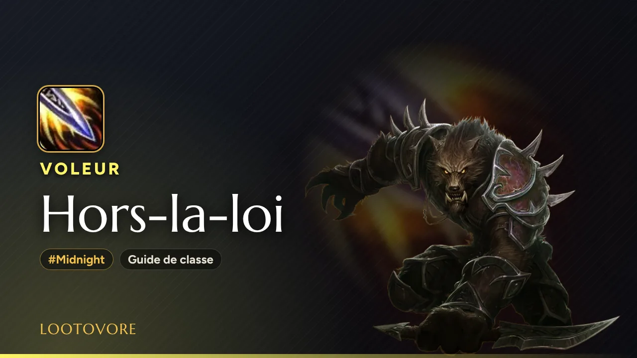 LOOTOVORE Guides WoW – Illustration du guide Voleur Hors-la-loi Midnight