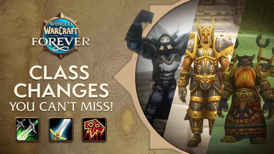 LOOTOVORE Guides WoW : miniature de la vidéo « Les classes de WoW Forever, partie 1 : Guerrier, Chaman et Voleur »